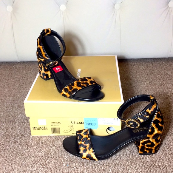 ** SOLD** Leopard Sandals Michael Kors - Picture 1 of 9